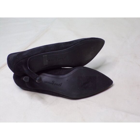 🆕PAUL GREEN Super Soft Pointed Toe Heel Pump Shoes 10 Black Suede - Picture 10 of 10